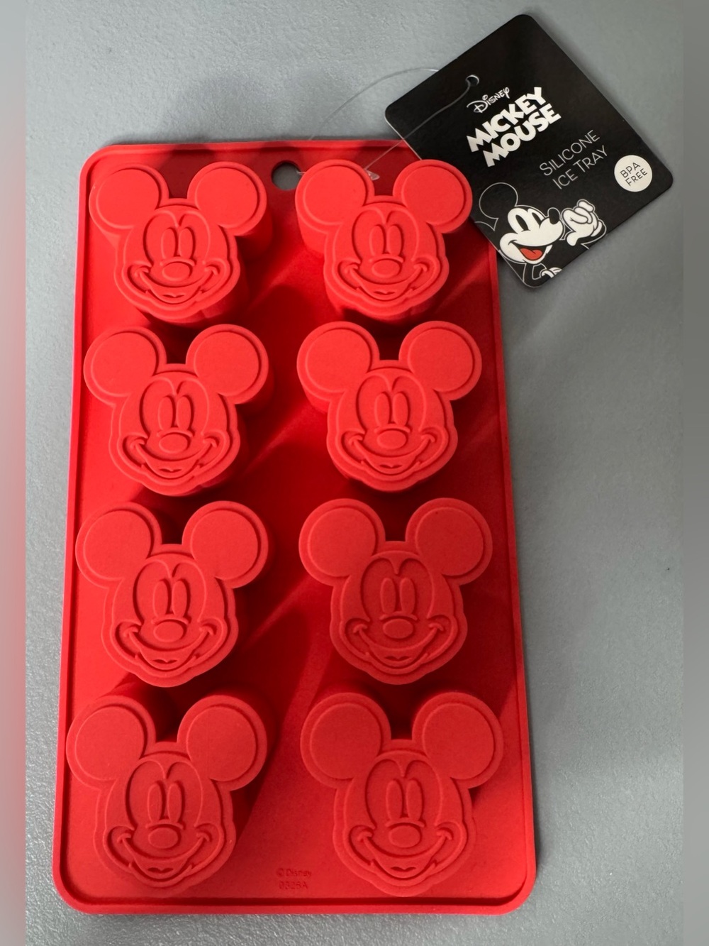 Disney Red Mickey Mouse shaped Silicone ice Mold Tray